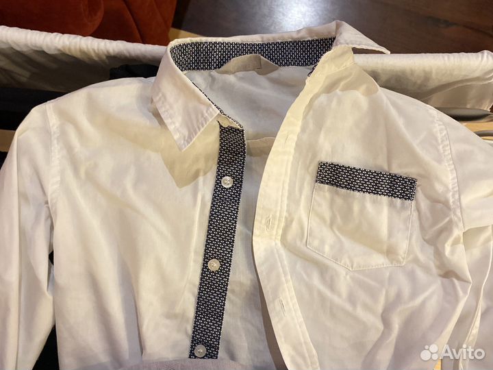 Набор 5 рубашек для мальчика 128 размер