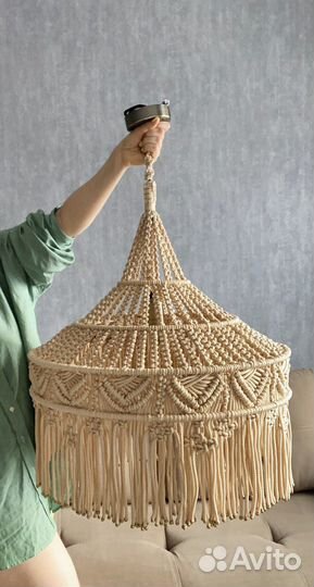 Люстра потолочная дизайнерская, абажур