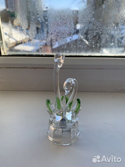 Фигурка «лебеди» стекло