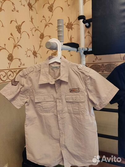 Новые рубашки с коротк.рукавом на мальчика пакетом