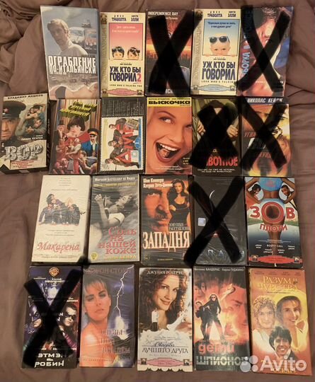 Видеокассеты VHS, кино, худ. Док