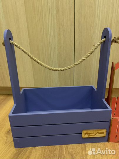 Деревянный декоративный ящик для создания букетов