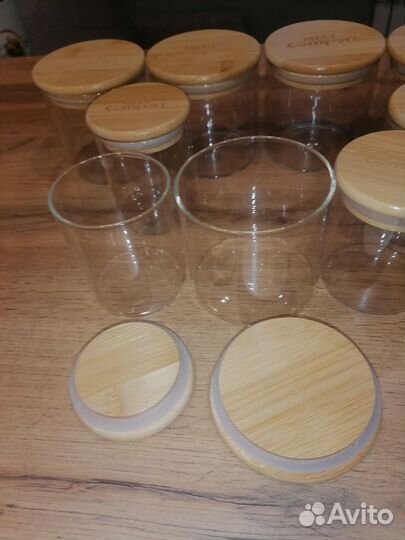 Стеклянные баночки, для хранения