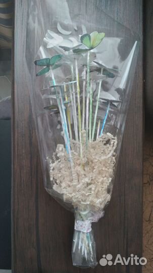 Букет цветов из бабочек