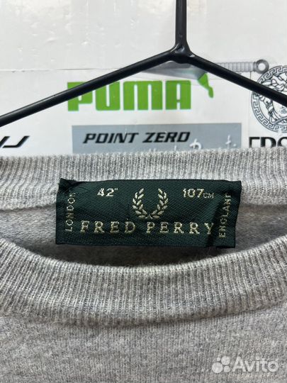 Винтажный джемпер Fred Perry из Италии, оригинал
