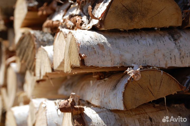 Дрова березовые колотые полусухие с доставкой