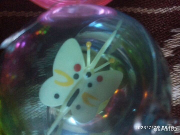 Елочные шары с бабочкой СССР