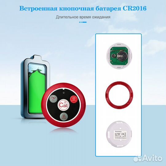 Кнопка вызова официанта