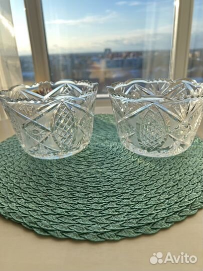 Хрустальная салатница СССР