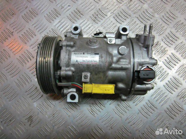 Компрессор кондиционера для Пежо Партнер 1.6 hdi