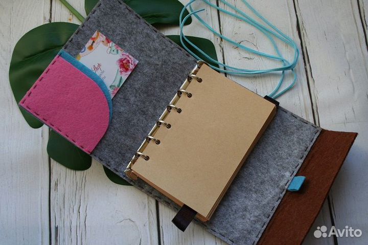 Фетровый блокнот авторской работы