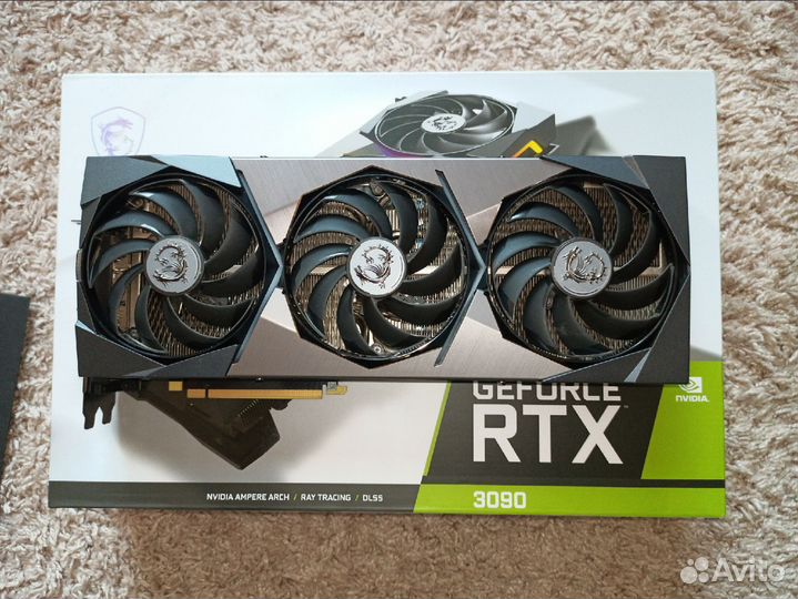 Видеокарта GeForce RTX 3090 MSI suprim X 24 GB