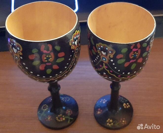 Бокалы расписные, 2 шт., СССР