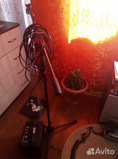 Продаются электро гитара с усилителем и микрофоном