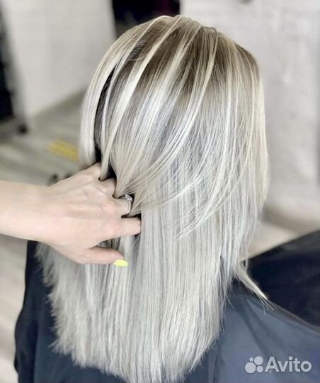 Сложное окрашивание меллирование кератин