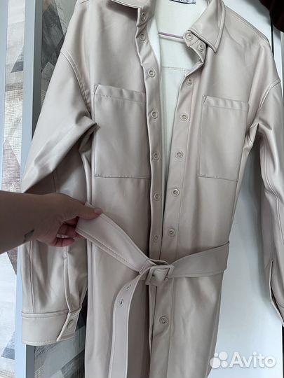 Рубашка из эко кожи