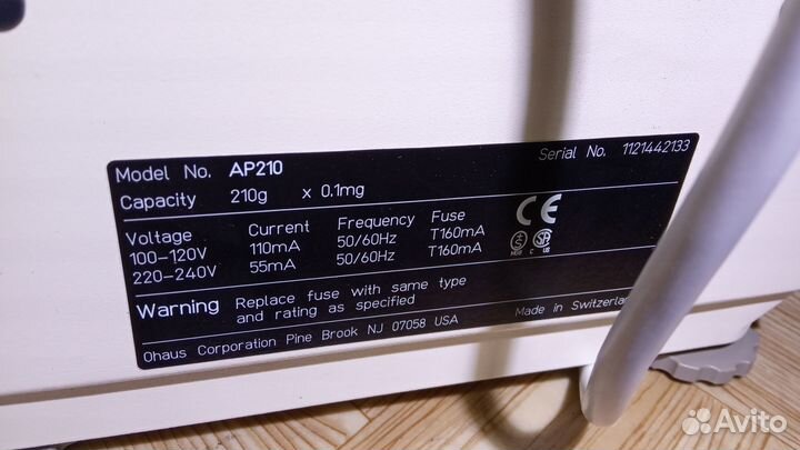Весы аналитические analitical plus AP210