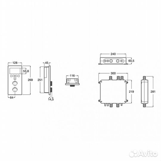 Смеситель термостатический Roca SMART Shower
