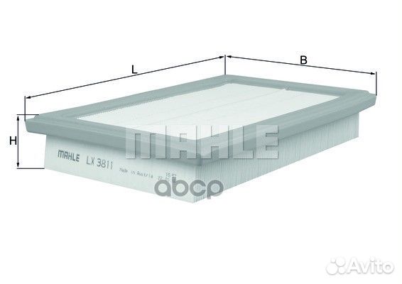 Фильтр воздушный LX 3811 Mahle/Knecht