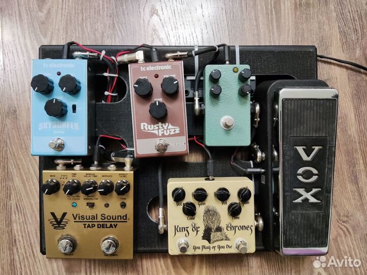 Педалбод в сборе с гитарными педалями (обмен)