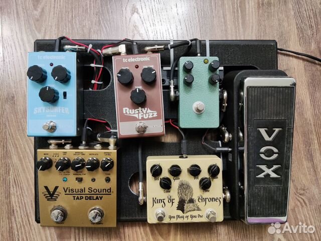 Педалбод в сборе с гитарными педалями (обмен)