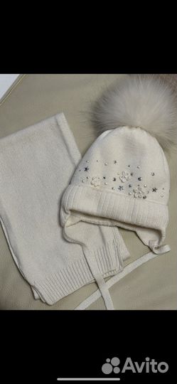 Шапка зимняя с натуральным мехом