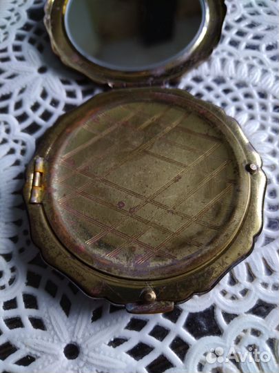 Пудреница СССР латунь