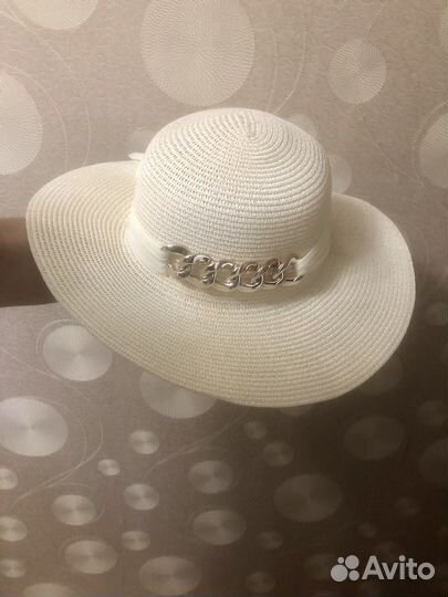 Шляпа женская соломенная