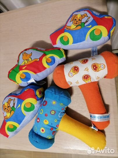 Мягкие игрушки погремушки