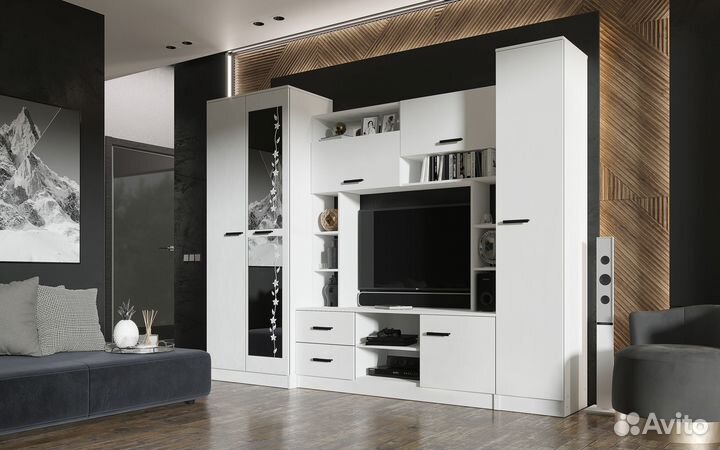 Стенка марта-11 Белая (новая)