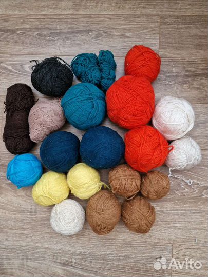 Пряжа для вязания СССР шерсть/полушерсть