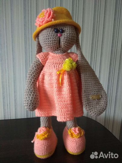 Вязаные игрушки. Заяц Тильда ручная работа