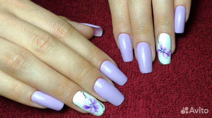 Наращивание маникюр педикюр гель лак