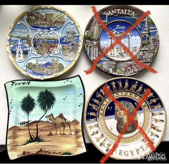 Настенная декоративная тарелка из разных стран