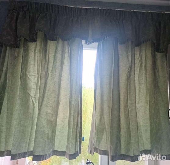 Комплект шторы с ламбрекеном бу
