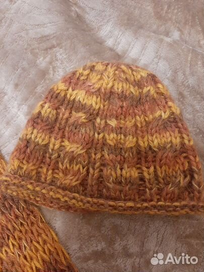 Женский шарф и шапка