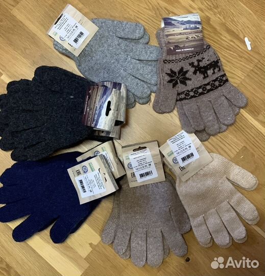 Перчатки из монгольской шерсти взрослые