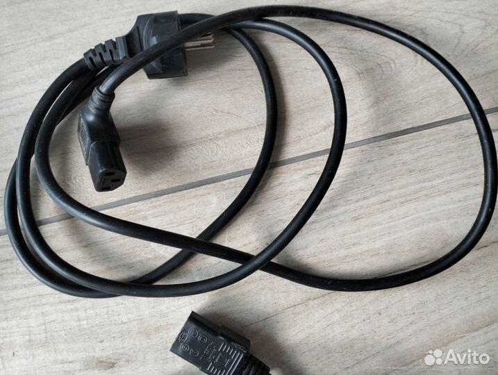 Шнур кабель сетевой и кабель для монитора