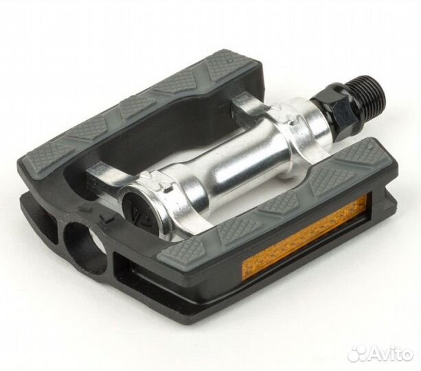 Педали черный/серый, алюминий/пластик,95х80х22мм