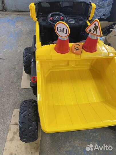 Детская электро машина самосвал 4х4