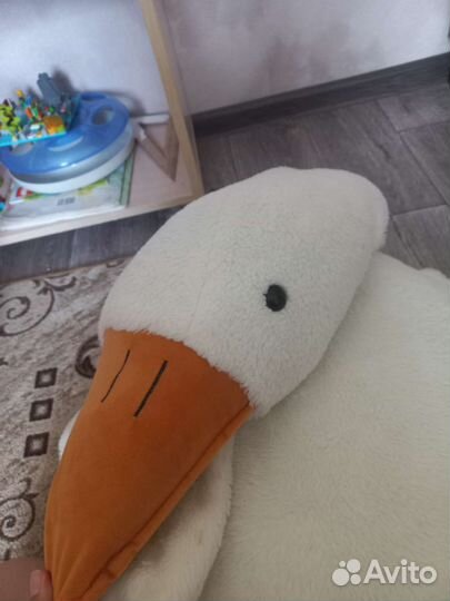 Большая мягкая игрушка гусь
