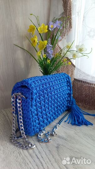 Сумка-клатч вязаная ручной работы 