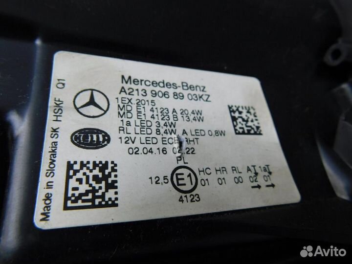 Фара левая Mercedes-Benz E-Class