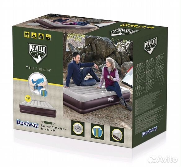 Надувная кровать bestway queen 67699