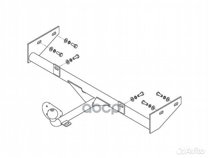 Фаркоп тип шара H Kalina 2117, 2118 uni/s 2004
