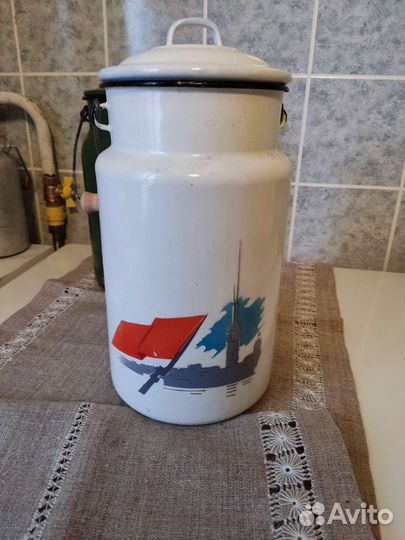 Бидон эмалированный СССР