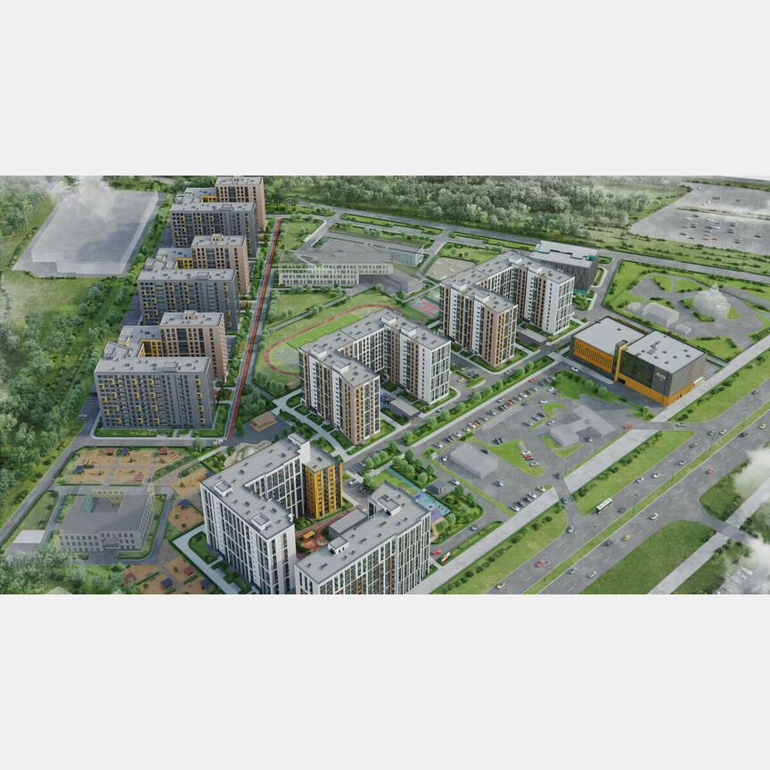 1-к. квартира, 33,1 м², 2/12 эт.