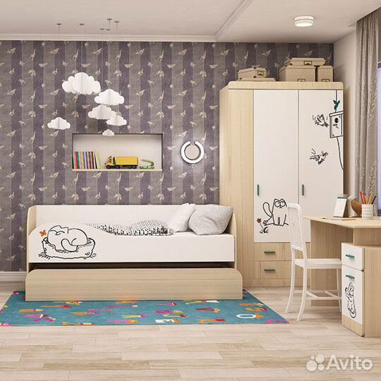 Детская подростковая комната Кот