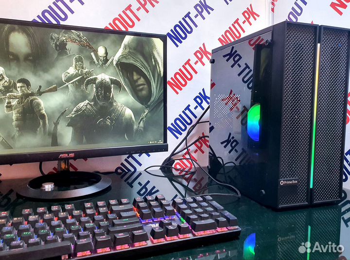 Игровой пк 10 ядер/16гб/GTX1050Ti/ssd/A34