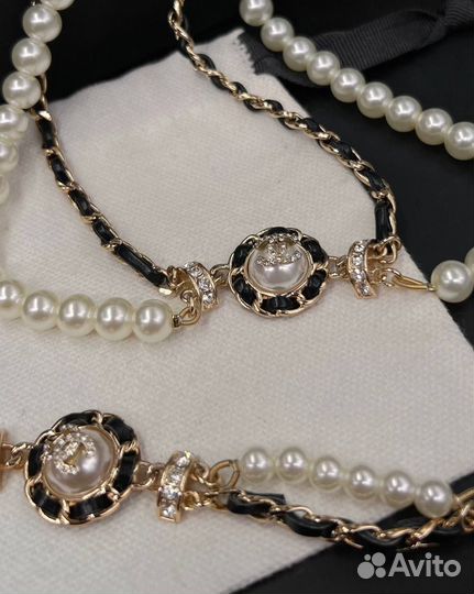 Чокер из жемчуга chanel